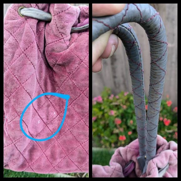 Juicy Couture Y2K Fairytale Daydreamer Pink Quilted Vintage Shoulder Bag - Picture 9 of 11